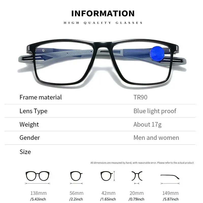 2-Pack: TR90 Sport Reading Glasses