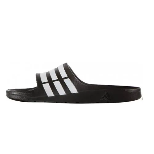 Adids duramo slides black and white