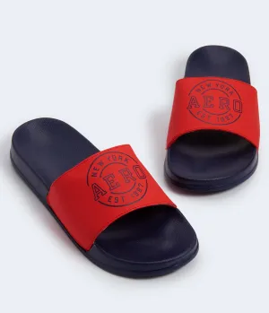 Aeropostale Aero Circle Logo Slide Sandal