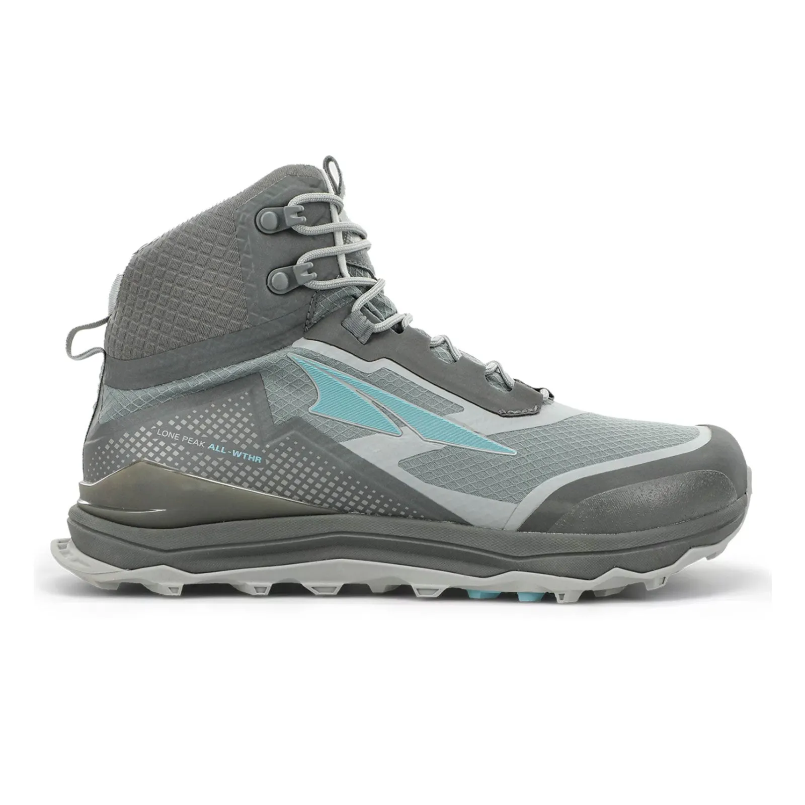 Altra Lone Peak All Weather Mid Trail Running Shoe (Women) - Gray/Green