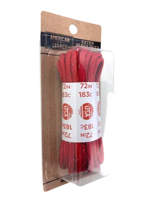 American Legacy ® Reflexall ® Extra Heavy Duty 550 Paracord Laces | Red Reflective