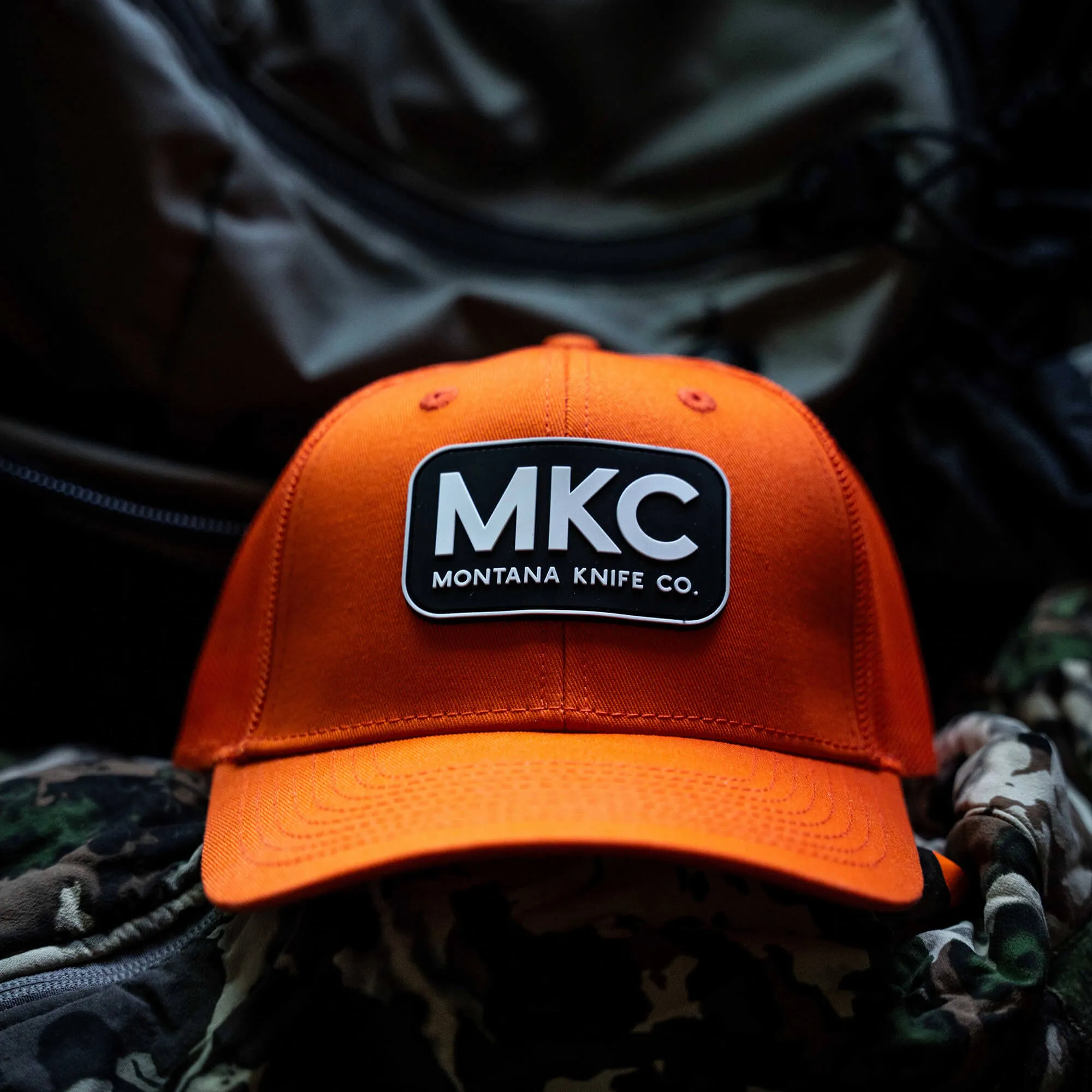 BLAZE ORANGE MKC LOGO HAT