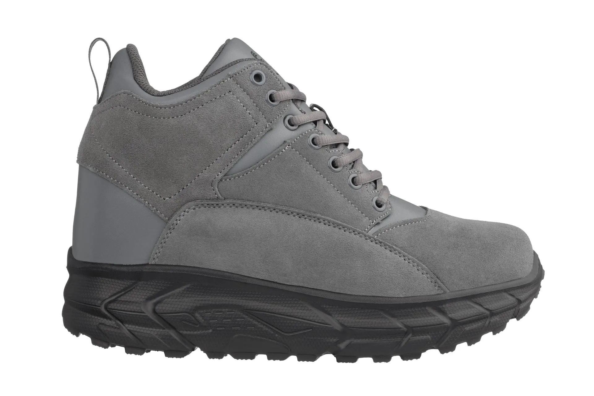 CALTO - S22800 - 4 Inches Taller (Grey) - Hiking Style Boots