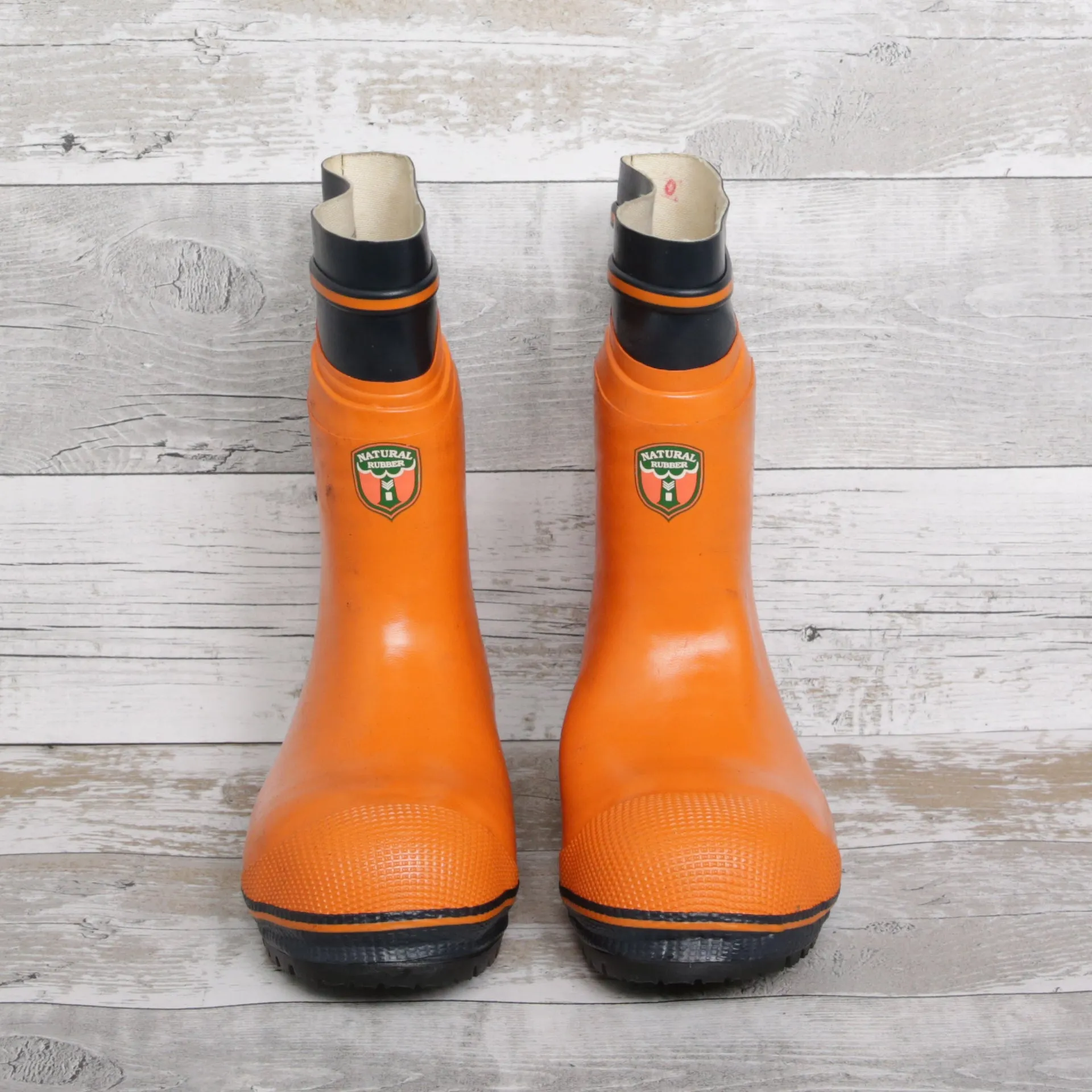 De-Branded Steel Toe Cap Chainsaw Class 2 Wellington Boots UK4