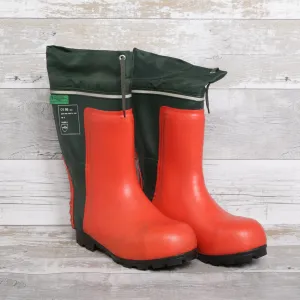 De-Branded Steel Toe Cap Chainsaw Class 2 Wellington Boots UK5.5