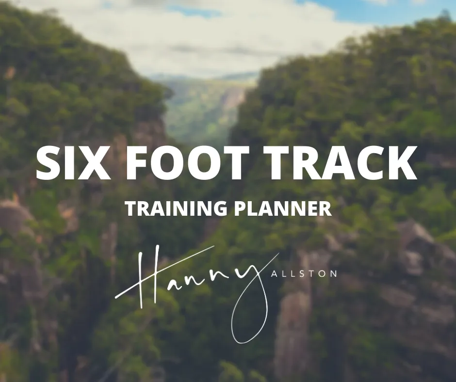 Hanny Allston: 6 Foot Track Training Planner