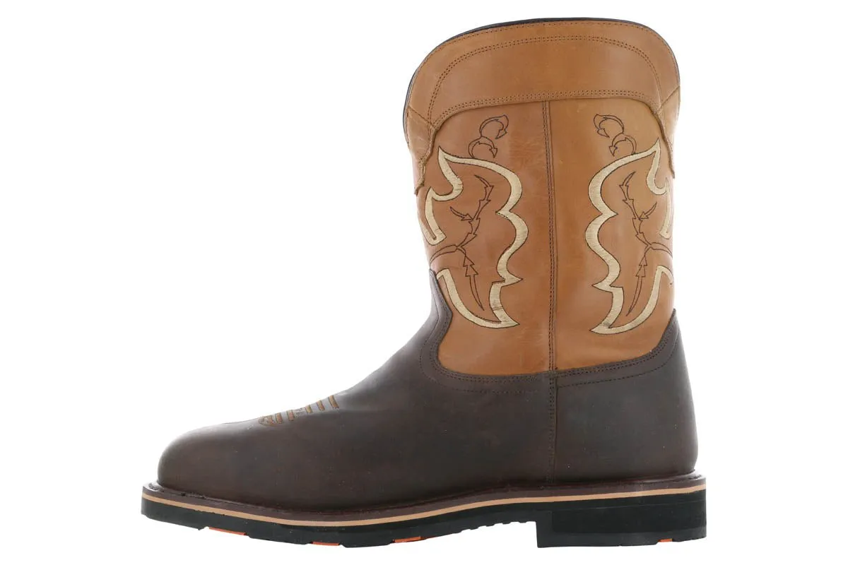 Hoss Showdown Composite Toe Western Boot Brown