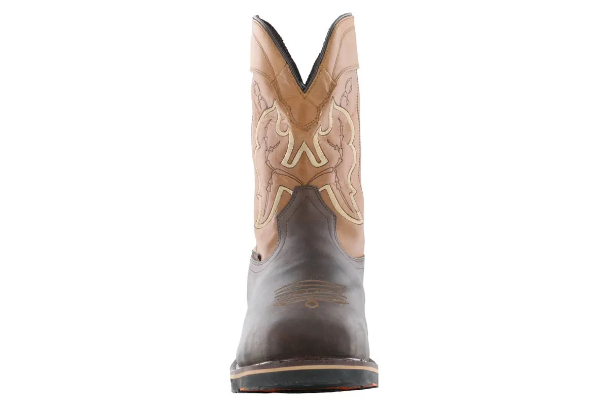 Hoss Showdown Composite Toe Western Boot Brown