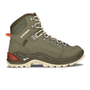 Lowa Renegade GTX Mid Hiking Boot (Women) - Grey Green/Panna