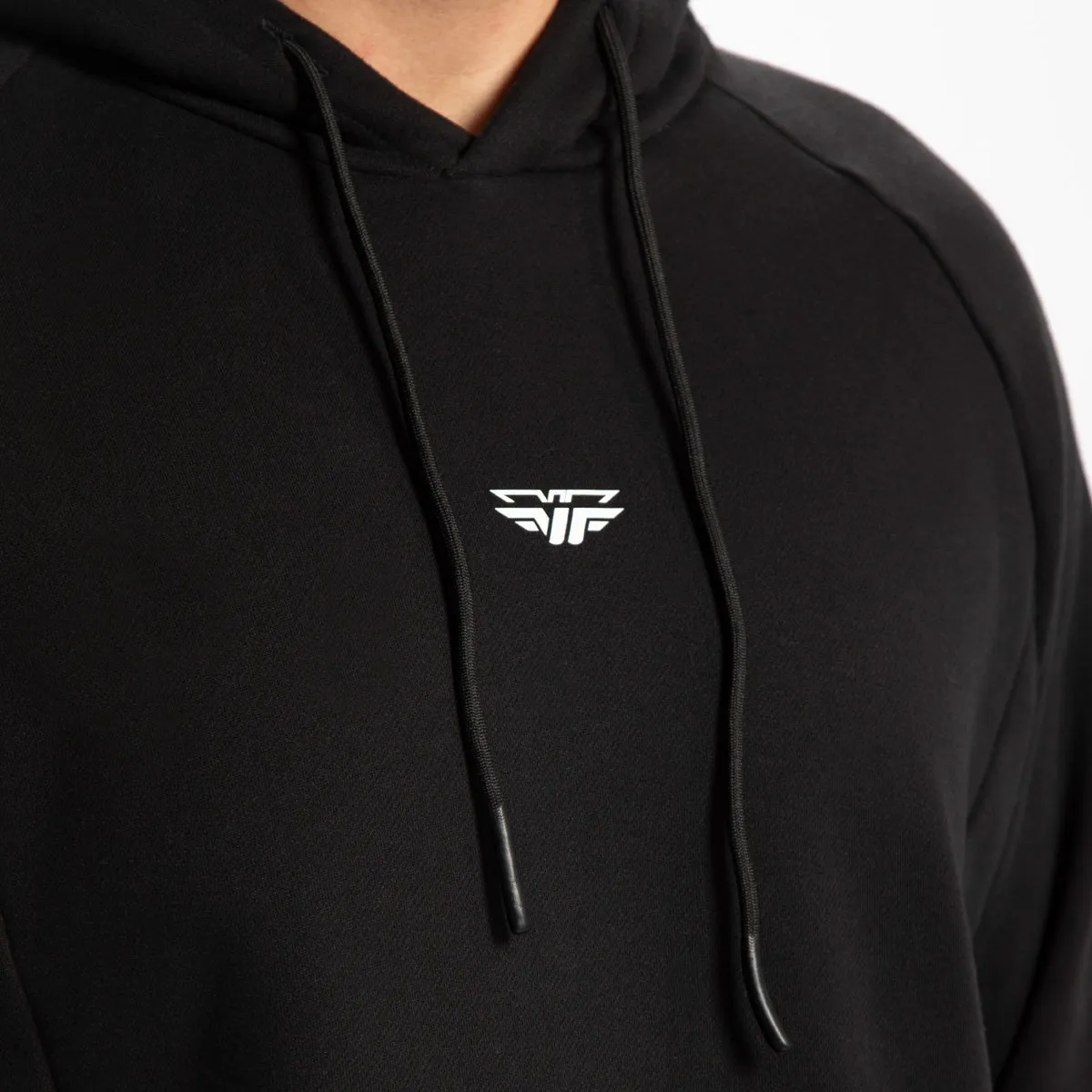 MEN-GO BEYOND-SHIELD-HOODIE (CAVIAR-BLACK)