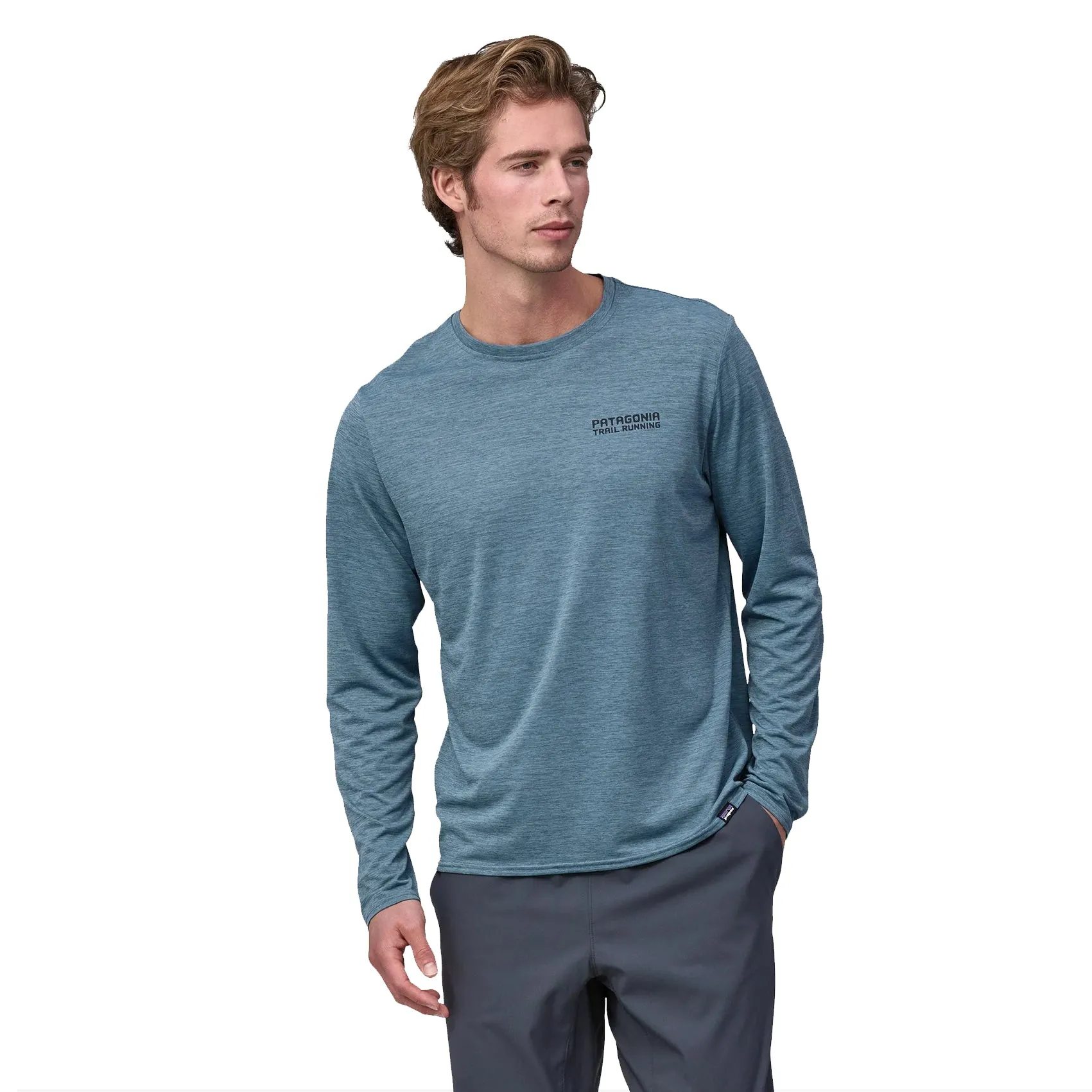 Mens Patagonia Capilene Cool Daily Graphic Long-Sleeve Shirt