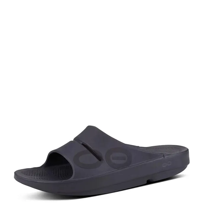 Oofos Men's Ooahh Sport Slide Sandals - Matte Black