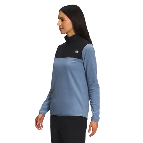 The North Face TKA Glacier Womens 1/4 Zip Folk Blue/TNF Black