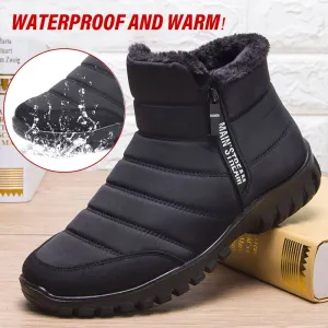 Winter Snow Boots Men Waterproof Casual Cotton Shoes Flat Comfortable Man Footwear Plus Size 46 Ankle Boots Women Free Shipping